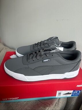 New Puma Men’s Gray Skate Sneakers Size US 9 & 9.5